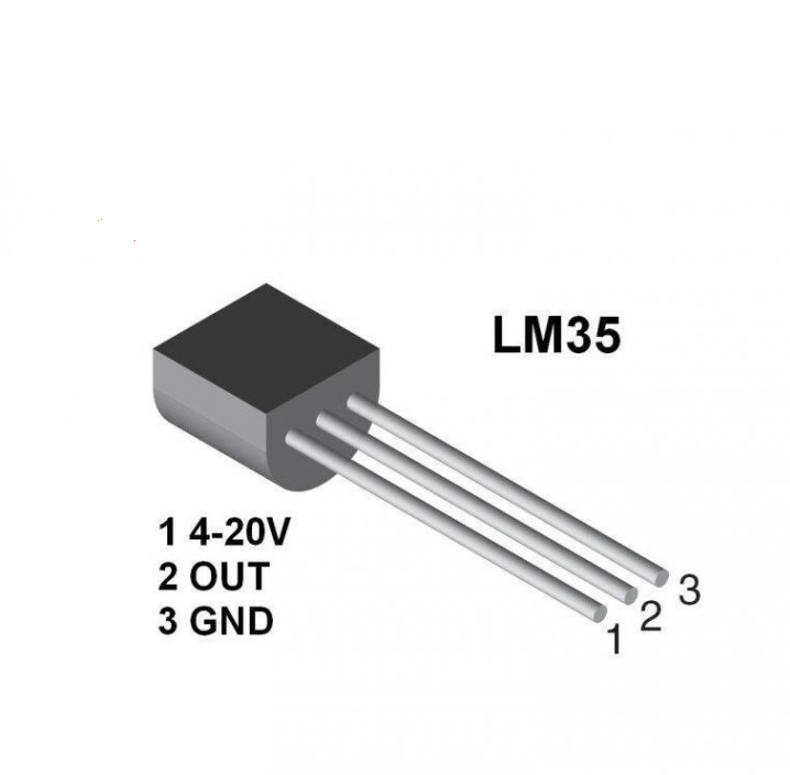 LM35 Sensor temperatura analógico de precisión para Arduino